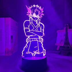 CHWORTHAND 3D Anime Night Light Katsuki Bakugo Figure Night Light for Bedroom Lamp 16 Colour Anime My Hero Academia Decor Light Kids Night Light Birthday Gift