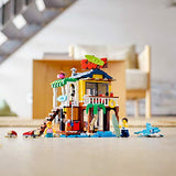 LEGO Creator 3in1 Surfer Beach House 31118 Building Kit Featuring Beach Hut and Animal Toys, New 2021 (564 Pieces)