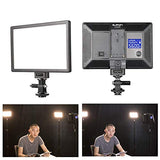 SUPON 3 Pack LED Video Light Stand Lighting Kit with Battery/Charger for Studio Photography YouTube Video Shooting,Bi-Color 3300K-5600K Ultra Slim Countinuous Output Lighting Panel