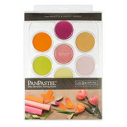 PanPastel 30083 Lia Griffith 7 Color Ultra Soft Artist Pastel Designer Kit w/Sofft Tools & Palette
