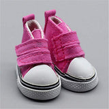 Fully 3 Pairs Doll Canvas Shoes Ballet Flats 5CM/1.96" Fits 14 Inch Dolls 1/6 BJD Dolls