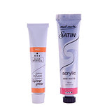 Mont Marte Premium Satin Acrylic Intro Set, 8 Piece, 0.6oz (18ml) Tubes, Semi-Matte Finish, Suitable for Most Surfaces