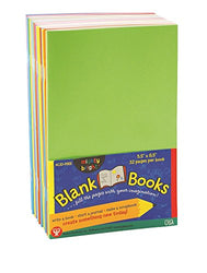 Hygloss Blank Books for Journaling, Sketching, Writing & More – for Arts & Crafts, 5.5 x 8.5 Inches-20 Pack, 10 Assorted Bright, Fun Colors