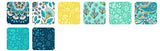 Delphine Breeze Colorstory Charm Square 42 5-inch Squares by Andie Hanna for Robert Kaufman,