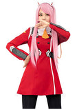 C-ZOFEK Zero Two Cosplay Japanese Uniform Red Costume (Medium, Red)