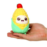 TEEGOMO Kawaii Strawberry Head Corn Slow Rising Scented Jumbo Squishy Squeeze Squishies Toys and