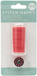 American Crafts We R Memory Keepers Stitch Happy 2 Piece Sewing Thread, Red