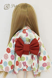 Petite Marie Japan for 1/4 Doll 16 inch 40cm MDD (Mini Dollfie Dream) MSD BJD Mini Kimono Hikara Kogiku Chirimen White Red Belt [No.0083] Clothes Only not Include Doll