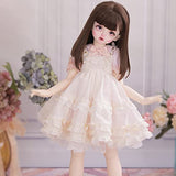 ZHDWOALG 44.3cm BJD Dolls 1/4 SD Doll Flexible Ball Jointed Doll Cute Action Figure DIY Toy with Full Set Clothes Shoes Wig Makeup Best Gifts for Girl Birthday