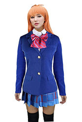 Lifeye Anime Love Live Cosplay Costume Students School Uniform Blue Coat with Skirt and 3 Bowknots