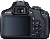 Canon EOS 2000D Rebel T7 Kit with EF-S 18-55mm f/3.5-5.6 III Lens + Accessory Bundle + Model Electronics Cloth