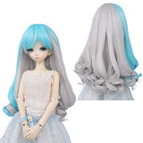 AIDOLLA 1/4 BJD SD Doll Wig- Girls Gift Temperature Synthetic Fiber Long Curly Synthetic Hair