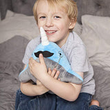 Fancy Friends Narwhal Stuffed Animal: Unique Fancy Toy Narwhal Plush with Mustache & Monocle is Perfect for Children or Adults | Perfect Party Gift or Bedtime Friend for Boys & Girls | 14 Inches