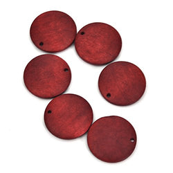 10PCS Wooden Discs Jewelry Making Crafts DIY Earrings Round Wood Pieces for Jewelry Making
