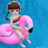 GGoodd BJD Dolls 1/6 26 cm Lovely Pool Girl in Colorful Bikini Ball Jointed Doll with Full Set Clothes Shoes Wig Makeup Handmade Toy