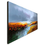 Hand Painted Abstract Wall Art Handmade Oil Painting on Canvas Modern Landscape Artwork
