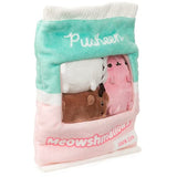 GUND Pusheen Meowshmallows Bag of Treats with Removable Mini Plush, Stuffed Animals for Ages 8 and Up, Pink/Green, 7.5”