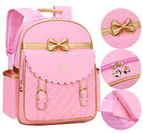 Children Princess Waterproof PU Backpack for Girls Elementary School Girl Bookbags