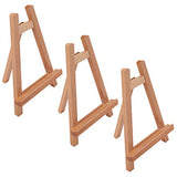 Tosnail 3 Pack High-End 11 Inch Tall Beech Wood Easels Tabletop Easel Tripod Easels Photo Painting Display Stand