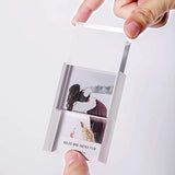 Instax Mini Frames 2x3 Masqudo Polaroid Picture Frame Clear Cute Photo Frames for Tabletop Desktop Freestanding Sliding Photo Display for Fujifilm Polaroid Film