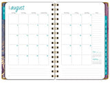 HARDCOVER Academic Year 2023-2024 Planner: (June 2023 Through July 2024) 5.5"x8" Daily Weekly Monthly Planner Yearly Agenda. Bookmark, Pocket Folder and Sticky Note Set (Pink Purple Marble)