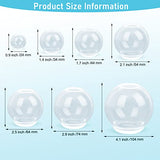 3D Sphere Silicone Molds 7Pcs, Windspeed 7Pcs Sphere Molds for Epoxy Resin Include 0.8”, 1.2”, 1.6”, 2.0”, 2.3”, 2.7”, 3.9”Sphere Molds for DIY Jewelry Making