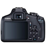 Canon EOS 2000D (Rebel T7) DSLR Camera w/Canon EF-S 18-55mm F/3.5-5.6 Zoom Lens + Case + 128GB Memory (28pc Bundle)