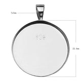 925 Sterling Silver Pendant Setting 1 inch Round Pendant Blank Jewelry Making Gift for her