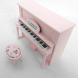 CuteExpress Miniature Piano Model 1/12 Scale Dollhouse Musical Instrument Ornaments Gift Mini Decoration Furniture Accessories (Pink)