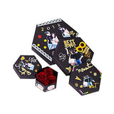 Explosion Box Set,18.518.5inch Album Gift Box Creative Album Surprise Album Sticker Box for Marriage Proposals Making Surprises Birthday (Black 3, 16.516.5inch)