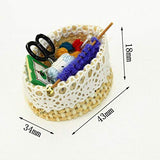 LoveinDIY 1/12 1:6 Scale Doll House Wool Knitting Tools & Jewellery Box for Decor