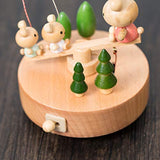 Smartyou Music Box, Seesaw Wooden Music Box, Gifts for Girls, Boys on Birthday, Graduation Days (Bear Seesaw)