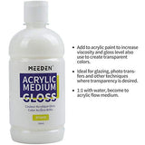 MEEDEN Acrylic Paint Set, 15 Vibrant Colors, (500ML/16.9 oz) Non-Toxic for Canvas, Fabric, Crafts, and More for Artists, Beginner and Students