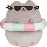 GUND Pusheen in Striped Tube and Sunglasses Plush Stuffed Animal Cat, 9.5"