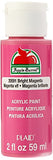 Apple Barrel Acrylic Paint in Assorted Colors (2 oz), 20591, Bright Magenta