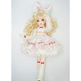 HMANE BJD Doll Clothes 1/4, Cake Printed Dress Outfit Set for 1/4 BJD Doll (No Doll)