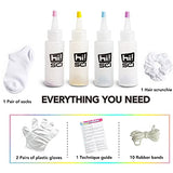 4 Colors Tie Dye Kits, Come with A Pair of Sock and A Scrunchie. Non-Toxic, Craft Dye Kits for Kids, Adults, Beginner-Friendly (Scrunchie & Sock)
