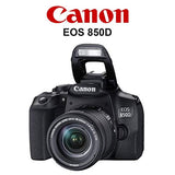 Canon EOS 850D / Rebel T8i Digital SLR Camera w/EF-S 18-55mm f/4-5.6 is STM + EF 75-300mm f/4-5.6 III Dual Lens + 2 Pack SanDisk 64GB Memory Card + Backpack + A-Cell Accessory Bundle