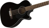 Fender CB-60SCE Acoustic Bass Guitar - Black