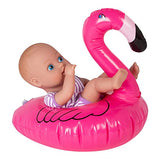 Adora Water Baby Doll, SplashTime Baby Tot Fun Flamingo 8.5 inch Doll for Bathtub/Shower/Swimming Pool Time Play, Pink