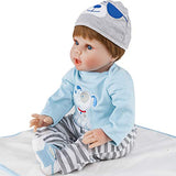 JOYMOR 22 Inch Reborn Baby Doll Lifelike Realistic Washable Soft Body Lovely Simulation Reborn Vivid Baby Doll