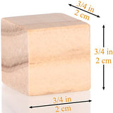 Wooden Cubes 3/4 inch Small Wood Blocks for Crafts 2cm Unfinished Natural Wood Square Block for DIY Projects and Puzzle Making (230PCS)