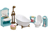 Calico Critters Bubbly Bathroom Set, Dollhouse Furniture Set