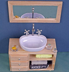 Ceramic washbasin with cabinet, bathroom sink dolls house wooden Furniture 12 inch dolls for Barbie Blythe bathroom Accessories Role-playing game collectible miniature