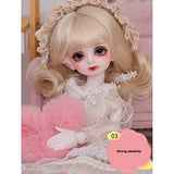 Fbestxie 26Cm BJD/SD Doll 1/6 10.2Inch Toys Jointed Body Cosplay Fashion Dolls Makeup Elegant Dress Shoes Wig