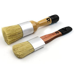 Chalk & Wax Paint Brush Set for Painting - Wax Brushes for Home Decor - Chalk Paint Brushes for Furniture Paintings - DIY Art Crafts