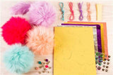 Make It Real - CuddleMob. DIY Pom Pom Characters Arts and Crafts Kit for Girls. Create Unique Plush Characters for Home Play, or to Attach to Kids’ Backpacks or Purses