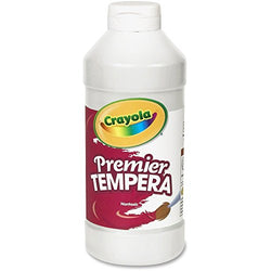 Crayola Premier Tempera Paint, White, One 16 Oz. Bottle (CYO541216053)