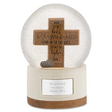 Things Remembered Personalized Wood Cross Snow Globe with Engraving Included