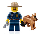 LEGO City Minifigure Combo - Police Chief with German Shepherd and Firefighter with Fire Flame 🔥